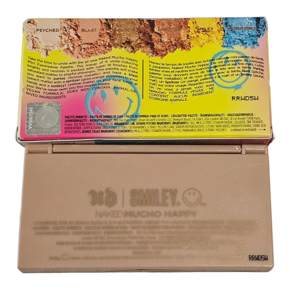 Urban Decay X SMILEY: Naked Mucho Happy Mini Eyeshadow Palette -BNIB!! - Picture 7 of 16
